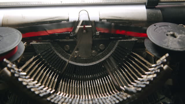 Typewriter close-up letters