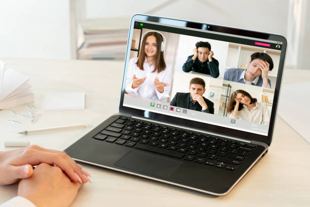 istock online conference diverse team laptop home office 1308718838