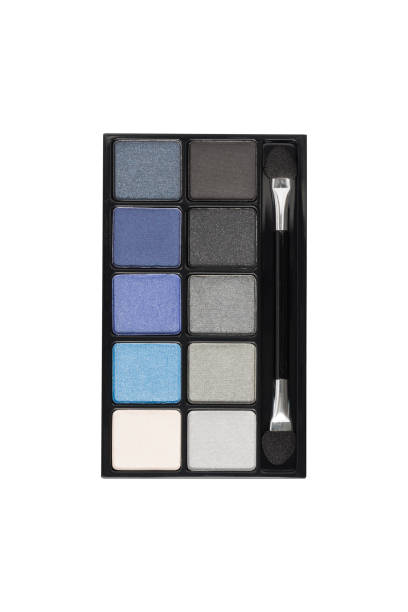 istock Variety Blue and grey tones eye shadow isolated on background 1308720305