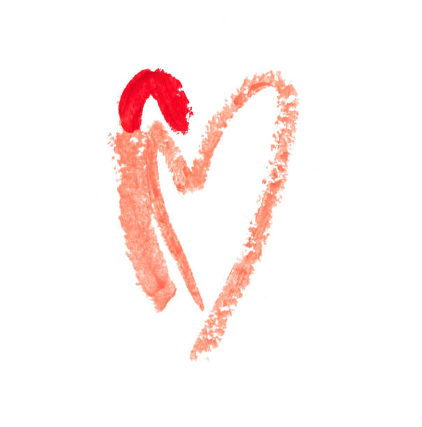 istock lipstick paint in heart shape isolated on white 1308720328