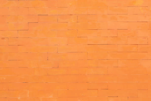 istock Orange color tiles texture background 1308722683