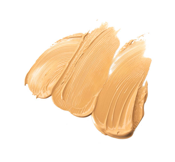 istock Skin concealer make up base in abstract shape on background 1308723316