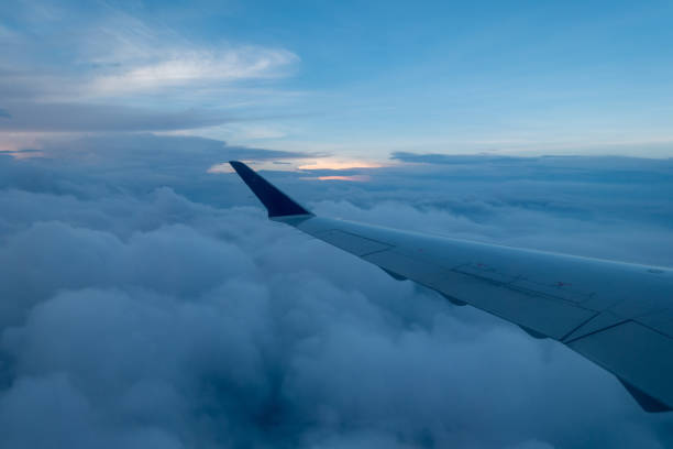 istock View from the window of an airplane 1308726127