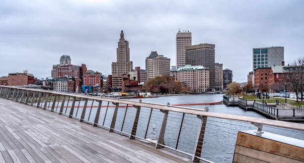 istock Providence rhode island skyline on a cloudy gloomy day 1308740215