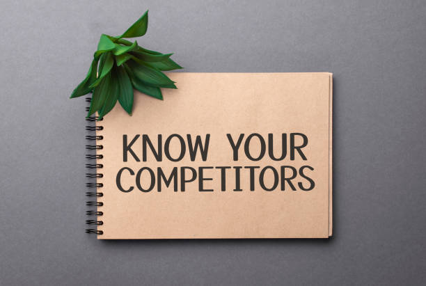 istock KNOW YOUR COMPETITORS text on craft colored notepad and green plant on the dark background 1308755150