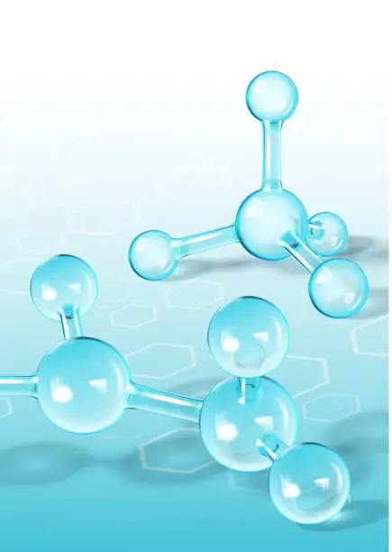 Vector illustration of Chemical Compound Research Cover Design Vector