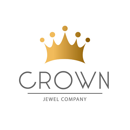 Golden Sign Crown King Design Modern Logos Princess Crown For Business ...