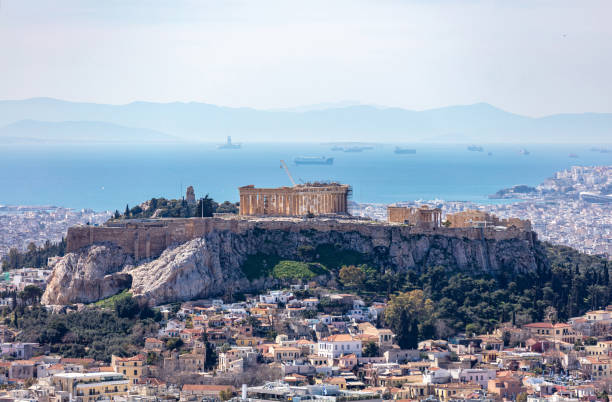 istock Athens, Greece. Acropolis and Parthenon temple, view from Lycabettus Hill. 1308772539