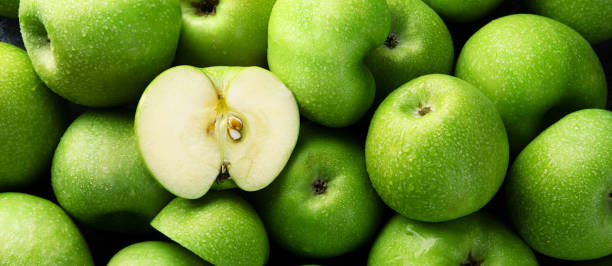 istock Ripe green apples 1308777851