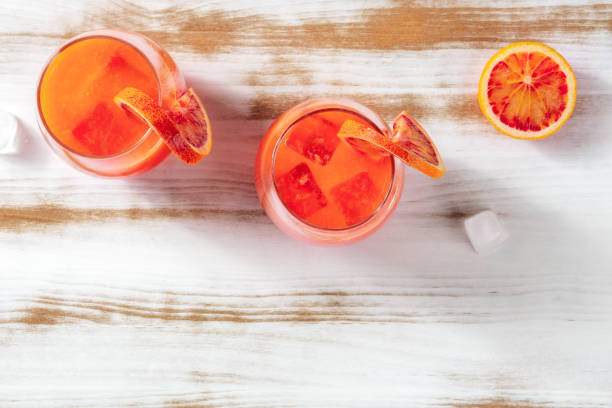 istock Cocktails with blood oranges and ice 1308783043