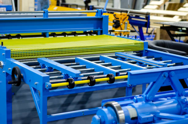 istock Hydraulic bending machine on the factory 1308784736