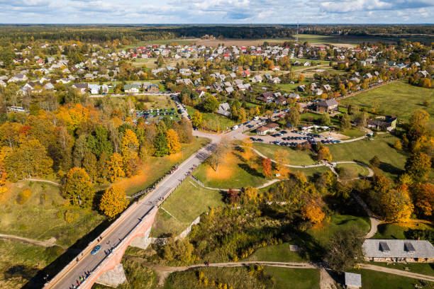 istock Kuldiga city arerial view, Latvia 1308790699