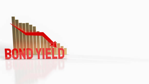 istock The bond yield red word and chart arrow down background for business content 3d rendering 1308803166