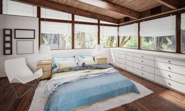 istock Luxury Chalet bedroom 1308804123