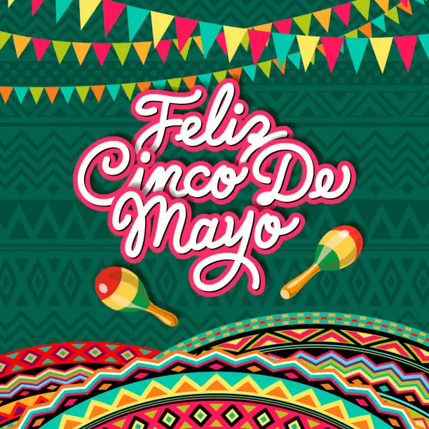 Vector illustration of Cinco De Mayo Mexican Celebration