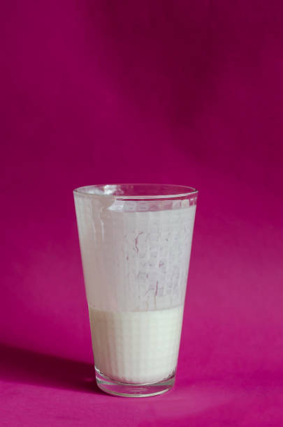 raspberry smoothy on white background