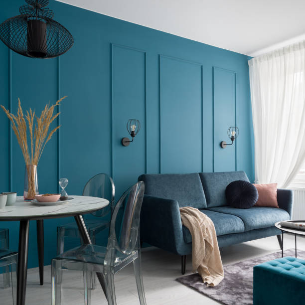 istock Small and nice designed living room 1308806919