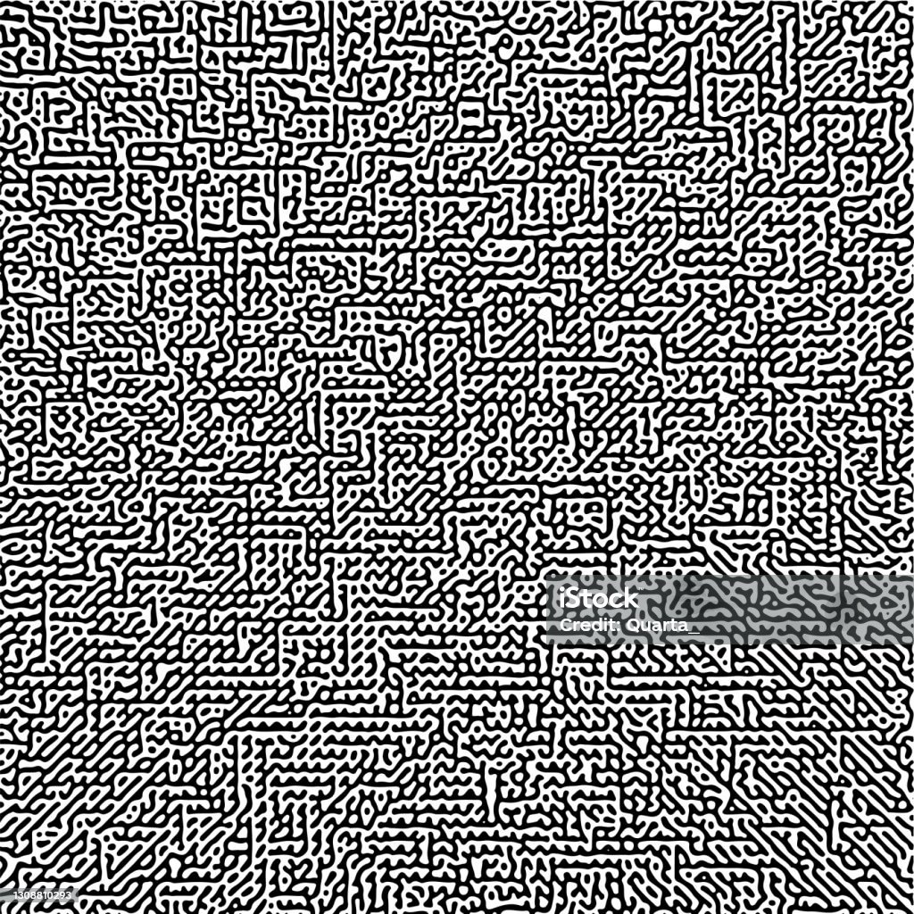 Multiscale Turing Pattern Cyclic Symmetric Multiscale Turing Pattern Monochrome Texture Stock ...