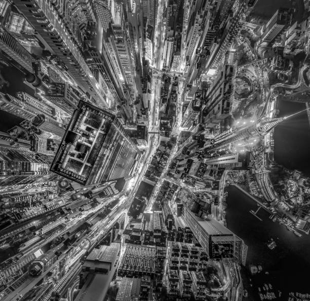 istock Hong Kong City view from sky 1308828347