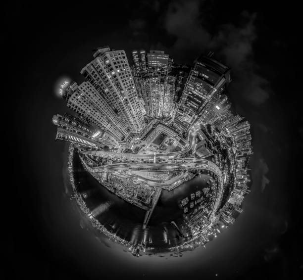 istock Hong Kong City view from sky 1308828351