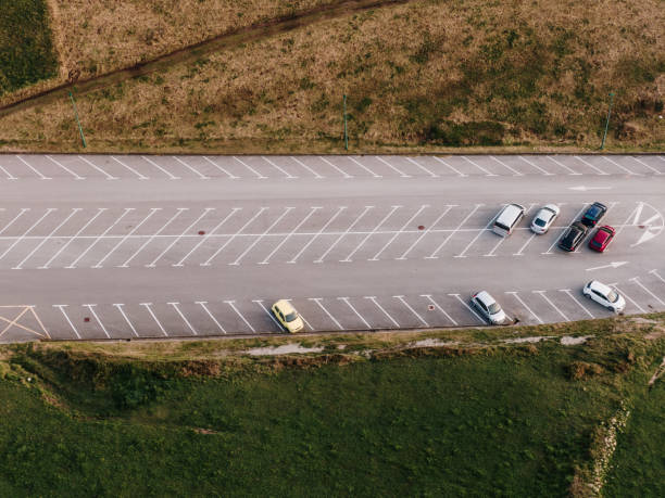istock Parking lot as seen from above 1308834673