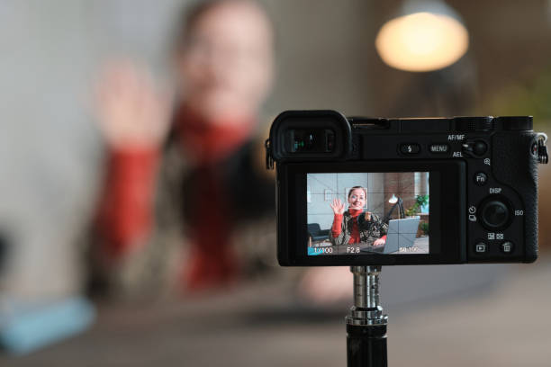 istock Woman recording a video 1308840646