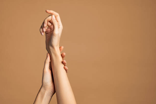 istock Beautiful and elegant woman hands 1308842075