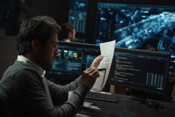 istock Portrait of a middle-aged man working with the documents 1308842633