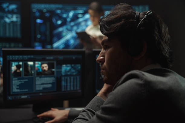 istock Portrait of a man working at a computer and with documents 1308843138