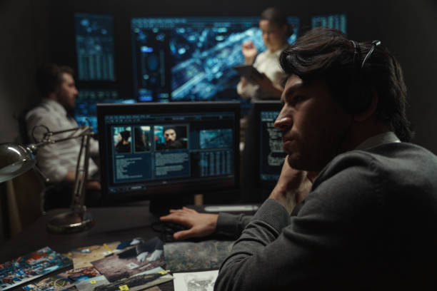istock Portrait of a man working at a computer and with documents 1308843451