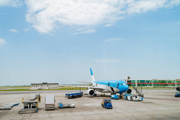 istock Plane on airport Terminal 1308844589