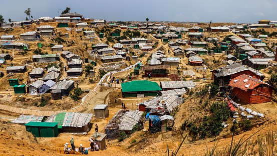 World largest humanitarian response, Rohingya refugee camps in Cox's Bazar, Bangladesh