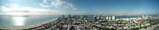 istock Miami Beach panorama shot with a drone 1308855799