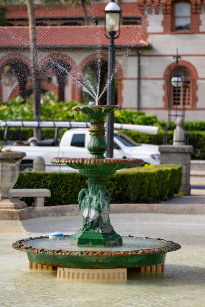 istock Historic water fountain St Augustine FL USA 1308856565