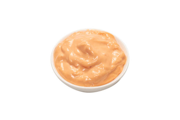 istock Sauce in a bowl isolated on white. 1308867757