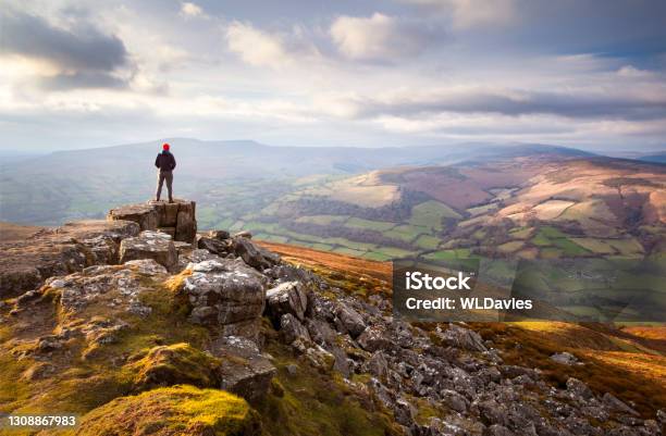 Brecon Beacons Landscape Stock Photo - Download Image Now - Landscape - Scenery, Mountain, Hiking
