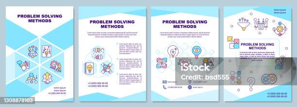 Problem Solving Method Brochure Template Stock Illustration - Download ...