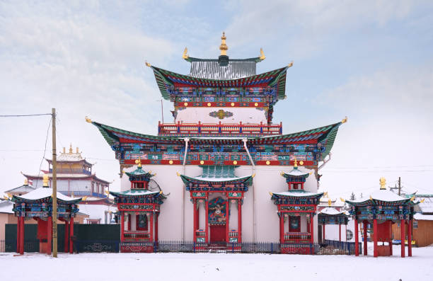 istock Ivolginsky Buddhist temple on a winter day 1308879257