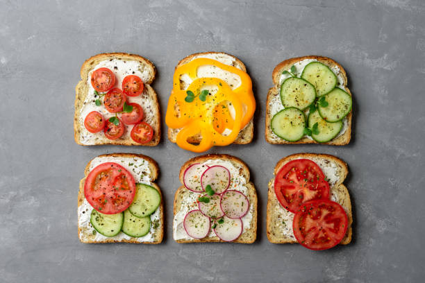istock Healthy vegetarian sandwiches 1308884113