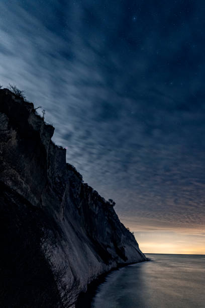 istock Nightime  Starry Sky Scene at Moens Klint in Denmark 1308890945