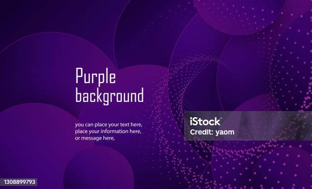 Purple Dynamic Background For Web Sites Or Landing Page Template Banner ...