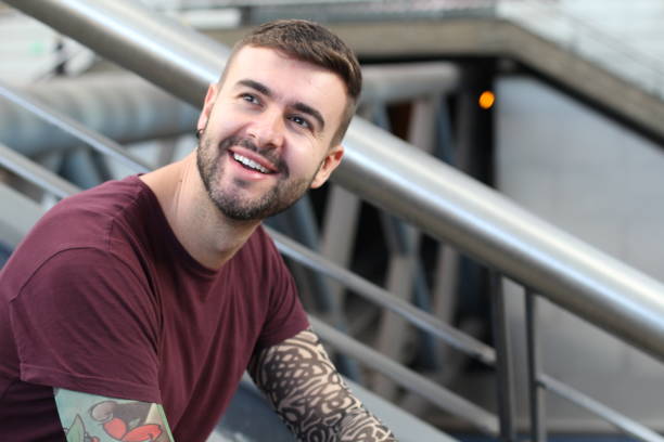 istock Cute young man with hip style 1308901388