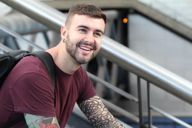 istock Cute young man with hip style 1308901447
