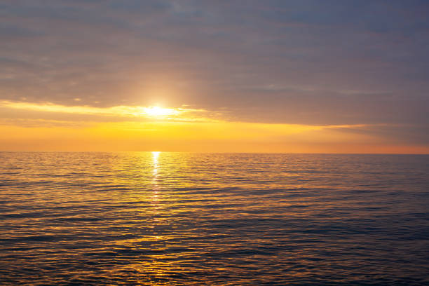 istock Amazing beach sunset with endless horizon. Horizontal. Selective focus. 1308901619