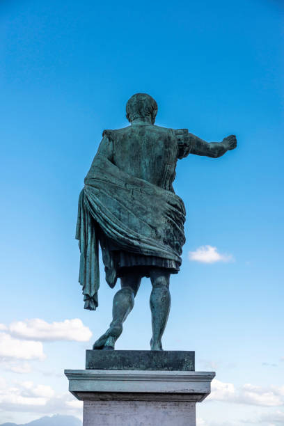 istock Statue of Augusto in Naples, Italy 1308903138