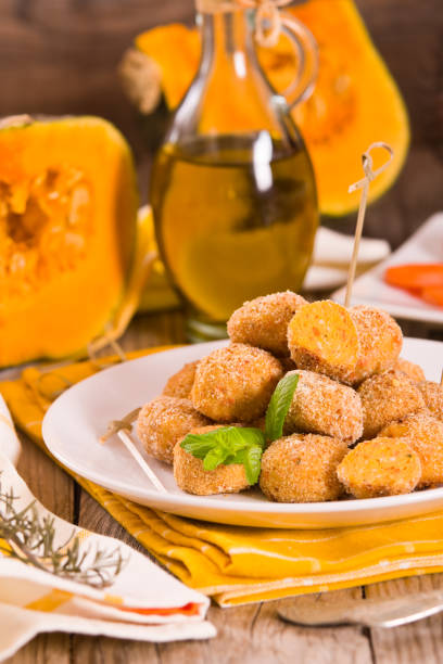 istock Pumpkin chicken meatballs. 1308903539