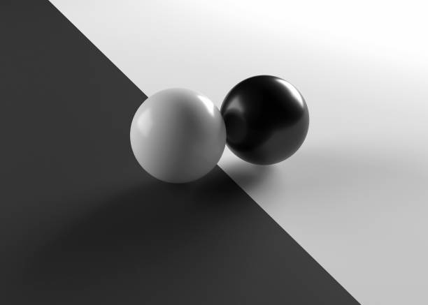 Abstract lines in a sphere isolated on white.