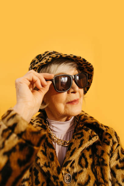 istock Woman looking away while posing at the total leopard look 1308915247