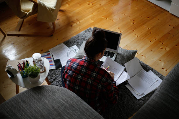 istock Working at home stock photo 1308917531