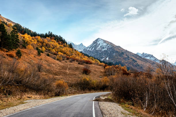 istock road to the mountains. Autumn. 1308924237